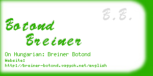 botond breiner business card